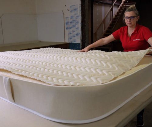 fabrication matelas latex naturel atelier Ox Literie Muret fabricant français